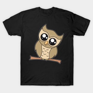 Cute Comic Owl T-Shirt